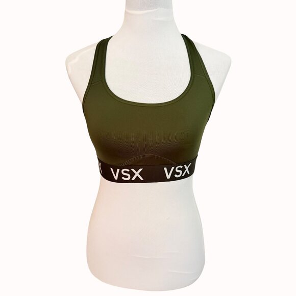 VSX Victorias Secret Sport Bra Racerback Size L Training Workout Activewear Yoga - Picture 12 of 12
